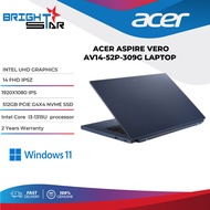 ACER Laptop Aspire Vero 14 309G (14 Inch FHD IPS 60Hz | Intel I3 1315U | 8GB RAM | 512GB SSD | Intel