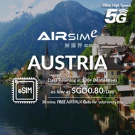 AIRSIMe Global Travel Prepaid eSIM - Austria