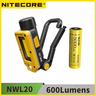 NITECORE NWL20 Multifunctional Triple Output Floodlight Spotligh 600Lumens Rechargeable Include 2170