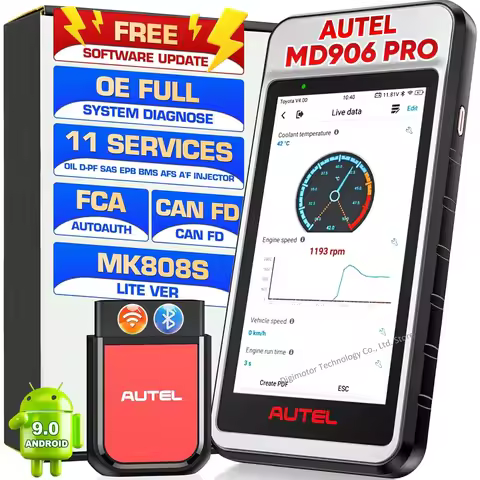 Autel MaxiDiag MD906 PRO Automotive OBD2 Scanner Full System Diagnostic Tool 11 service Free Update 