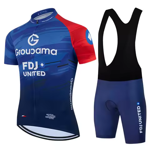 FDJ Mtb Cycling Clothing Men Cycling Jersey 2026 Cycling Racing Top Cycling Clothes Shirt Maillot Su