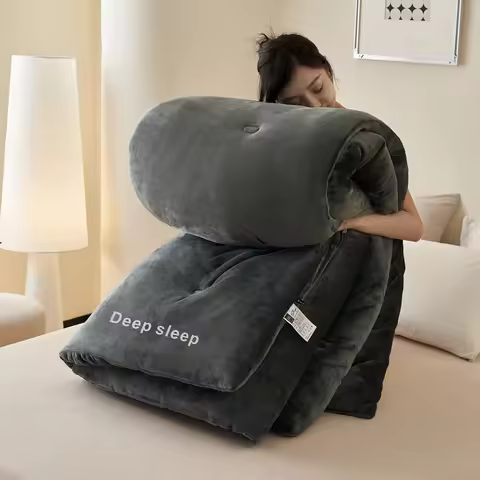 Soft Fluffy down Alternative Comforter Duvet Insert for All Seasons Heavy Winter Bed Quilt Skin Frie