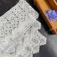 Cotton lace, cotton lace, white, sewing accessories, size 4cm to 14cm (3 meter cord)