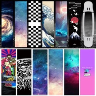 【2023 NEW】 120*25cm Skateboarding Griptape Scooter Board Grip Tape Longboard Deck Sandpaper Sticker Cruiser Electric Skateboard Sandpaper