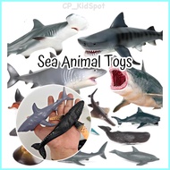 Sea Animal Toys Dolphin Whale Crab Octopus Megalodon Shark Toy Ocean Animals Toys Kid Baby Toys Haiw