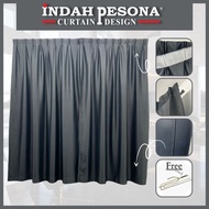 B21 Ready Made Curtain 90%Blackout Siap Jahit Langsir Langsir RAYA Kain Tebal 100%Polyester Blackout