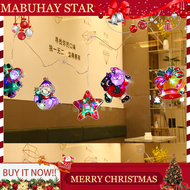 MABUHAY STAR Christmas Lights Five Hanging Christmas Santa Claus & Friends Together Brackets Decorat