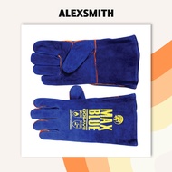 Gosave Welding Glove Maxblue 14 In Thick Heat Resistant Welding Gloves
