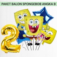 SPONGEBOB SQUAREPANTS Number B Balloon Package SPONGEBOB SQUAREPANTS PATRICK Birthday Decoration/