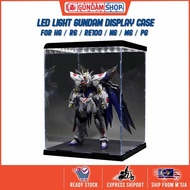 HG / RG / MG / PG Gundam Toys Model Display Case Display Box with LED Light (20cm / 25cm / 30cm / 35cm / 40cm Height )