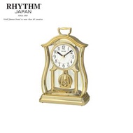 Rhythm. - 日本麗聲 座抬靜音鐘 動感時尚搖擺鐘 CRP611WR18﹣金色藝術鐘