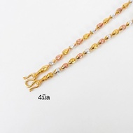 Necklace 3 Kings Size 4 Mm Does Not Peel Black