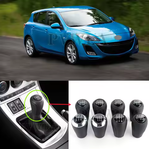 5/6 Speed Manual Stick Gear Shift Knob For MAZDA 3 BK BL 2006 2007 2008 2009 2010 2011 2012