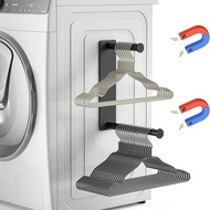 Hanger Organizer Stacker, Magnetic Hanger Holder, Extendable Hanger Storage Rack for Washing Machine