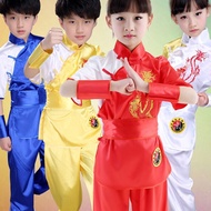 Children Chinese Wushu Martial Uniform Kung Fu Stage Performance Clothing Set