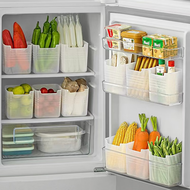 迎满鑫冰箱侧门收纳盒食品食物分类姜蒜蔬菜保鲜盒水果杂物塑料储物盒 冰箱收纳盒【6个装】放两层