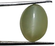 6.25 Ratti /5.72 Carat Natural Cat Eye Stone Lab-Certified Super Deluxe Quality Natural Cat Eye Cat'