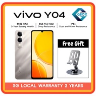 【SG Local Set】Vivo Y04 4G (4+4 64GB / 4+4 128GB)｜AI Camera｜Long Battery｜Large Display｜2Y Warranty