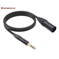 6.35mm to XLR Jack Audio Cable 6.35mm (1/4In) Male to 3 PIN XLR Male Balanced Interface Cable for Mi