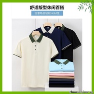 POLO SHIRT PLUS SIZE | SAIZ BESAR | BIG SIZE POLO SHIRT | BLUSH BLUE & DARK GRAY | SIZE [3XL-9XL