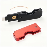 CNC Yubikey Foldable Case Holder for Yubikey 5 C NFC /Yubike 5 NFC C Flips /Yubico Security key C NF