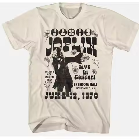 Janis Joplin T shirt Full Size S to 5XL