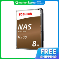 Toshiba | Toshiba Official Distributor Toshiba Nas Hard N300 Hdd 8Tb / 8Tb 7200Rpm / 512Mb Cache Mem