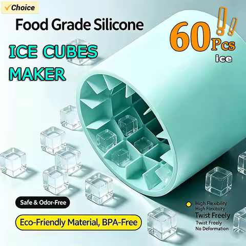 Silicone Ice Cube Mold Round Ice Bucket Refrigerator Freeze Ice Maker Mold Barware Tools Summer Home