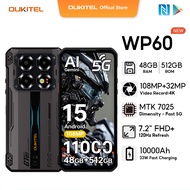 OUKITEL WP60 5G 48GB+512GB​​ 108MP+32MP 5G smartphone ​​7.2“ FHD+ 120Hz Resfersh Rate Display 10000m