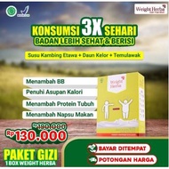 Weight Herbs 100% Goat Milk Etawa Moringa Leaf Temulawak Increase Appetite Fattening Without Side Effects Natural Herbal BPOM