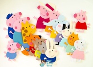 PDF pattern&Tutorial Peppa Pig family and friends from felt