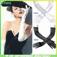 Ship In 24cm55cm Long Satin Gloveevening Bridal Gloves Over The Elbow Two Colors To Choose