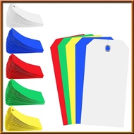 [chasoedivine.] 500 Pieces 4 3/4Inch X 2 3/8Inch Plastic Shipping Tags Colorful Blank Labeling Tags 