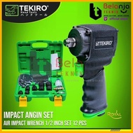 TEKIRO AIR IMPACT WRENCH 1/2 INCH SET 12 PCS IMPACT ANGIN SET TEKIRO - ROYALSTORE9