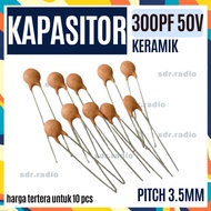 10pcs Ceramic Capacitor 300pF 301 50V Y5E ceramic 300 pF 50volt Capacitor 50 Volt Ceramic Capacitor 