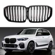 Gloss Black Front Kidney Grill Grille Performance For BMW X5 G05 2018-2021