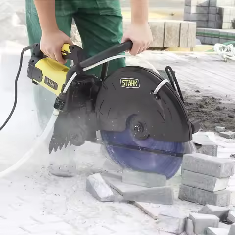 3200W Electric 16" Wet/Dry Disc Cutter Circular Saw Concrete Saw Cutter 20AMP Water Line 16" Blade I