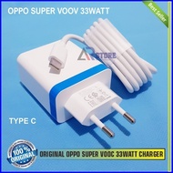 Charger Oppo A57 2022 A74 A76 SUPER VOOC ORIGINAL 100% 33 Watt Type C