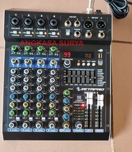 Mixer Zetapro Sniper4 / Sniper 4 Original / Mixer 4 Channel Ada Compressor  Effect Reverb 99 Dsp