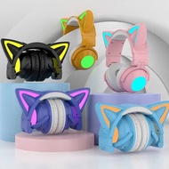 ZW068 Bluetooth Headphones LED light Cat Ears Headset Wireless Earphone Headphones Bluetooth Wireles
