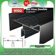 Alumunium Aluminium Almunium Rel Rell Atas Profile Profil Propil 9102 Sliding Sleding Seliding Door 
