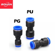 PU Pneumatic Fittings Plastic Connector PU4 PU6 PU8  PG 4mm 6mm 8mm 10mm 12mm 14mm 16mm Air water Ho