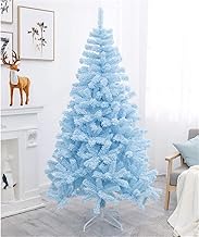 blue falling snow artificial christmas tree professional flocking craft used for indoor and outdoor