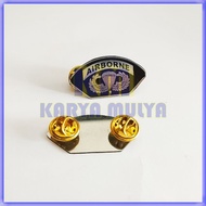 HITAM Black Airborne Logo Pin Airborne Pin - Karya Mulya