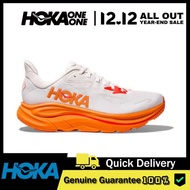 【 Authentic】HOKA One Clifton 10 Men's Women's  Running White Orange 1162030-FGZ 0Y7Y