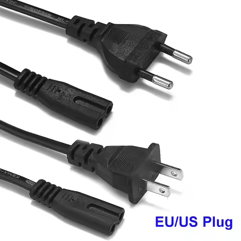 EU US AU AC Power Cable 2pin 1.4m IEC C7 Power Extension Cord For CD Player Sony PSP 4 3 Portable Ra
