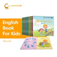 Lakoe 60Books/Set English Story Books for Kids Early Learning English Book Kids Buku Cerita  Bedtime