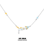 1ST XULIE | สร้อยคอช็อกเกอร์เงินสเตอร์ลิงป้องกันการซีดจาง