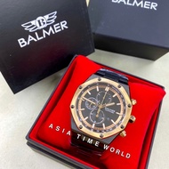 Balmer 8155G BRG-4 Stainless Steel Black RoseGold Chronograf Mens Watch