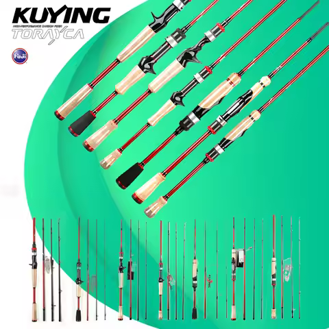 KUYING FREESTYLE WALKER 4 Sections 6‘ 6’9“ 7‘ Lure Fishing Rod Mini Pocket Travel Pole Spinning Cast